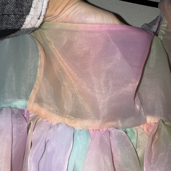 Selkie rainbow puff dresss original rainbow bow first release HTF number size 2 - Picture 6 of 12
